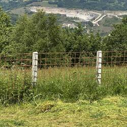 Quartz mine in the distance.