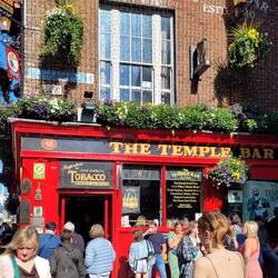 Temple Bar is the most famous Dublin pub and it was standing room only.