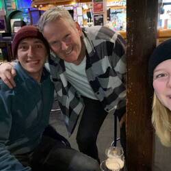 Having a pint with Steve!
