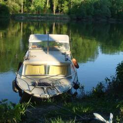 "Trudy talwärts". Zu dritt mit dem Motorboot meines Freundes Sämeli den Rhein hinunter