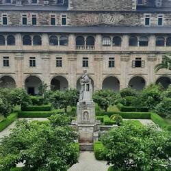 Inside the monastery