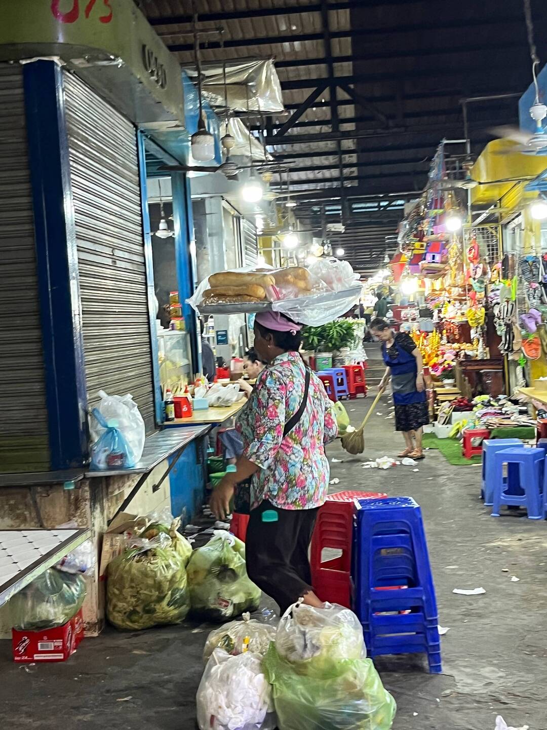 At the market