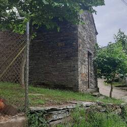 Chicken coup, church and house- the whole town of Gorolfle in one snap