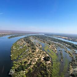 Der Zambezi River - mächtiger Fluss!