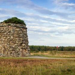 Gedenksteine auf dem Culloden-Feld