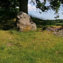 Die "untere" Stirnseite, durch die das Licht fiel