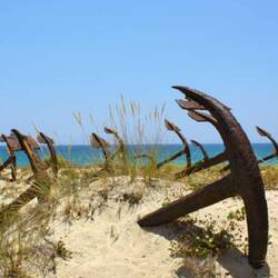 Der Ankerfriedhof in der Praia da Barilla 🙂