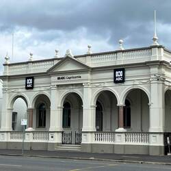 Many historic buildings. The original bank