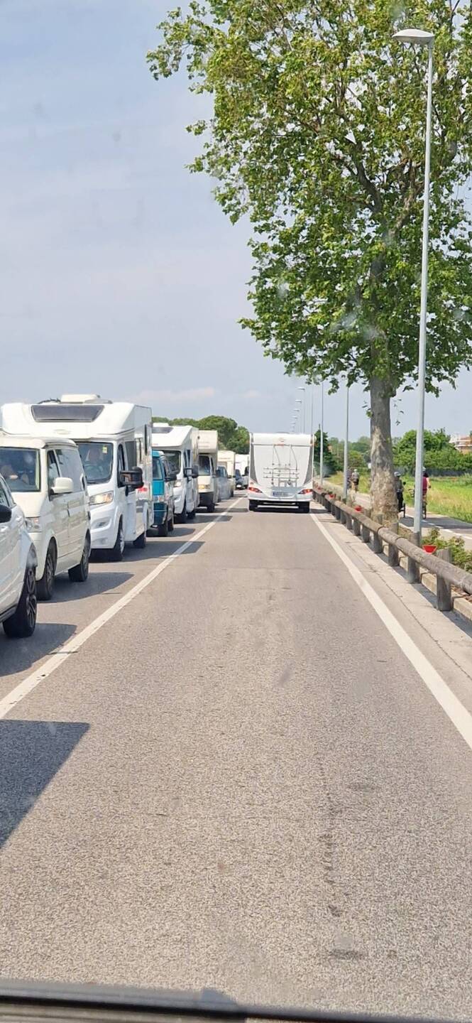 Alle wollen Jesolo Cavallino raus. Nur wenige rein...