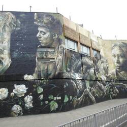 Amazing mural on the Frenchgate Centre wall.