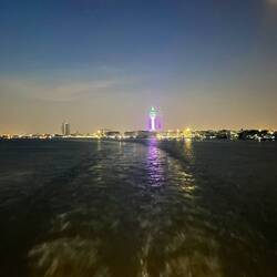 View from our table at dinner