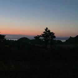 Too cold to go to the beach to watch amazing sunset