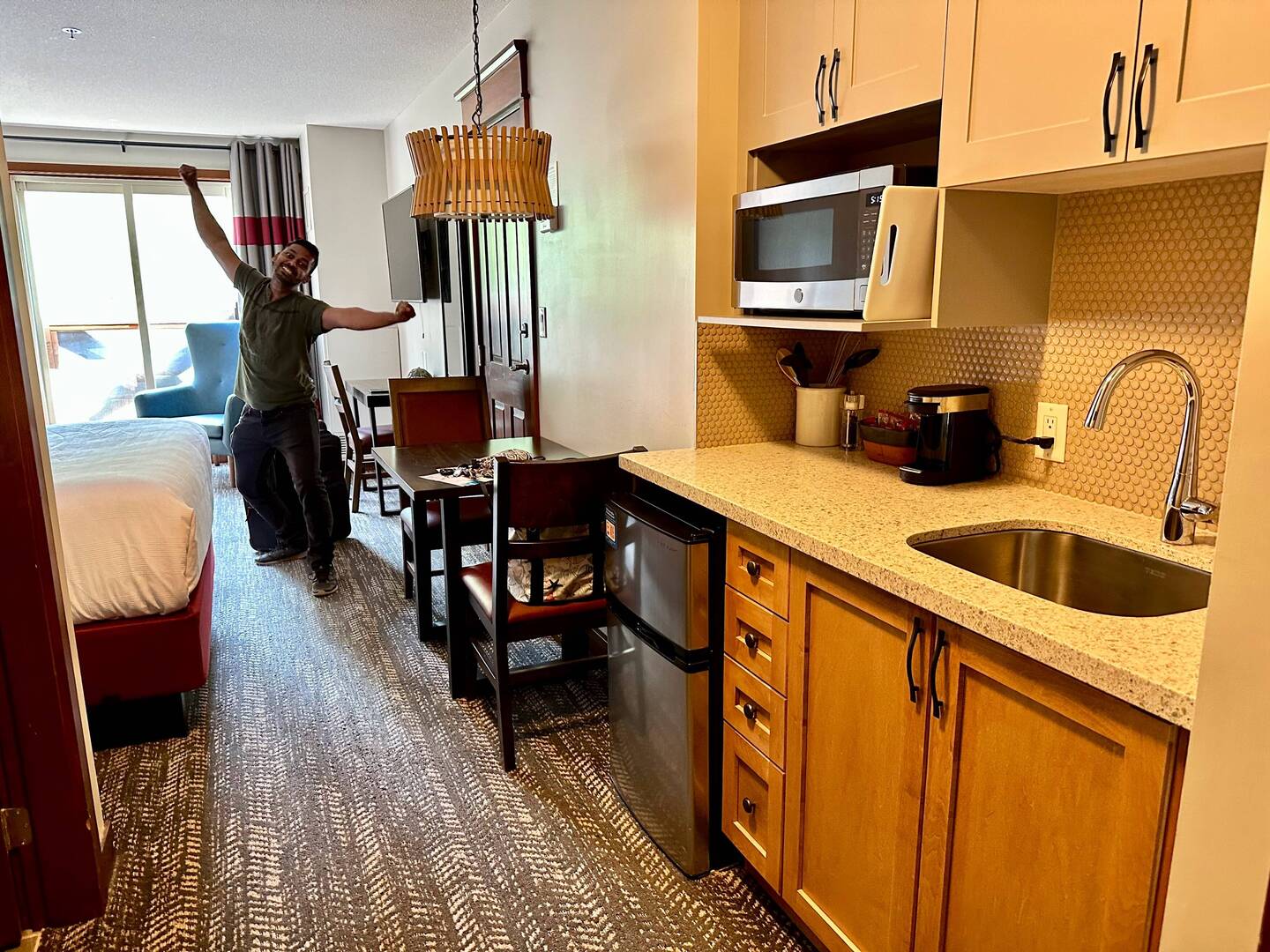 Our room for the next few days!