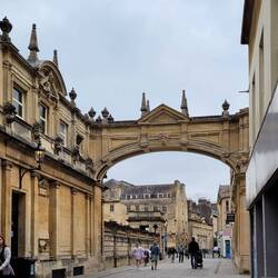 Part of the Bath shopping area.