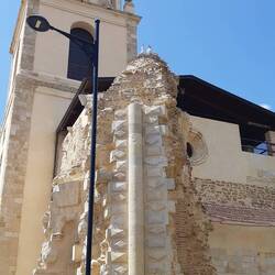 Restoration at the Sahagun church