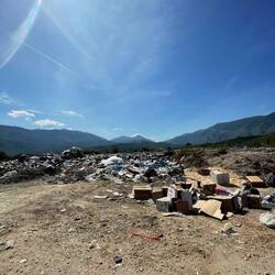 Müll am Straßenrand