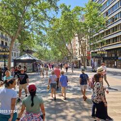 Auf den Ramblas ist immer etwas los