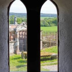 Ein Blick aus der Kapelle.