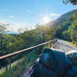 alter Eisenbahnweg nach oben