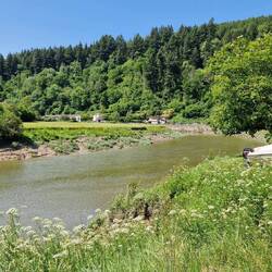 The river Wye looking downstream from St.Michaels Church