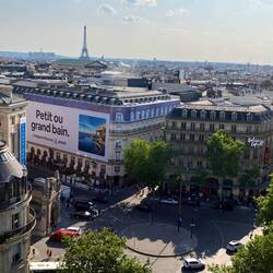 View from the top of Galeries Lafayette