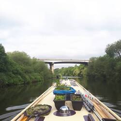 Approaching an A1(M) bridge