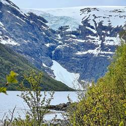 Blick auf den verbliebenen Gletscher