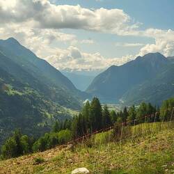 Blick auf Poschiavo