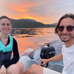 Ein kleiner Angelausflug mit dem Beiboot