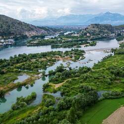 Blick nach Shkodra mit seiner Burgruine