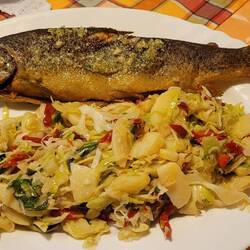 Delicious fresh local trout