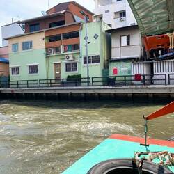 Scenes from the klong taxi that plies Klong Saen Saep.