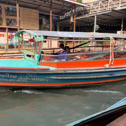Scenes from the klong taxi that plies Klong Saen Saep.