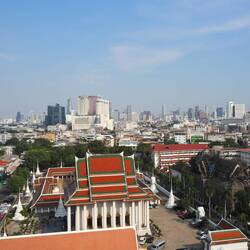 The view from the top of Wat Saket.