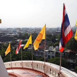 The view from the top of Wat Saket.
