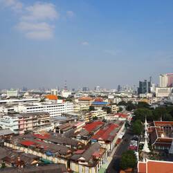 The view from the top of Wat Saket.