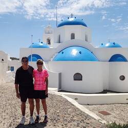 Hilltop village on Therasia