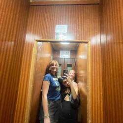 Elevator mirror pic