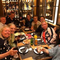 A celebratory dinner in Santiago