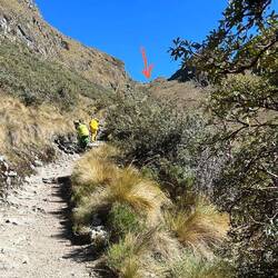Up to there: dead woman's pass. i could feel the name