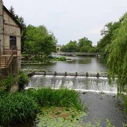 Blick vom Wehr, romantisch....