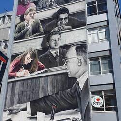 Wall-Picture auf der Uni von Glasgow