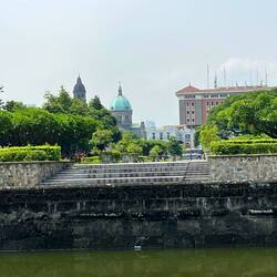 The whole area is landscaped