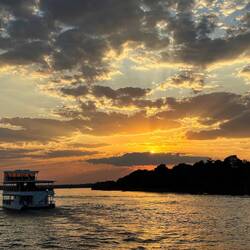 Lucked out with a gorgeous sunset.