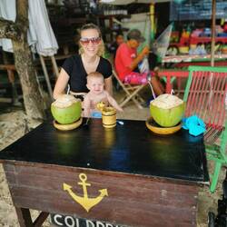 We love fresh coconut