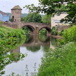 Monnow bridge from campsite