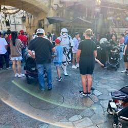 Obviously I pulled out my light sabre and defended my padawans from these two