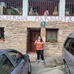 Leaving Albergue Maralotx