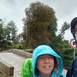 Us and some old Roman bridge thing