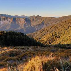 View from Moonlight hut near dusk
